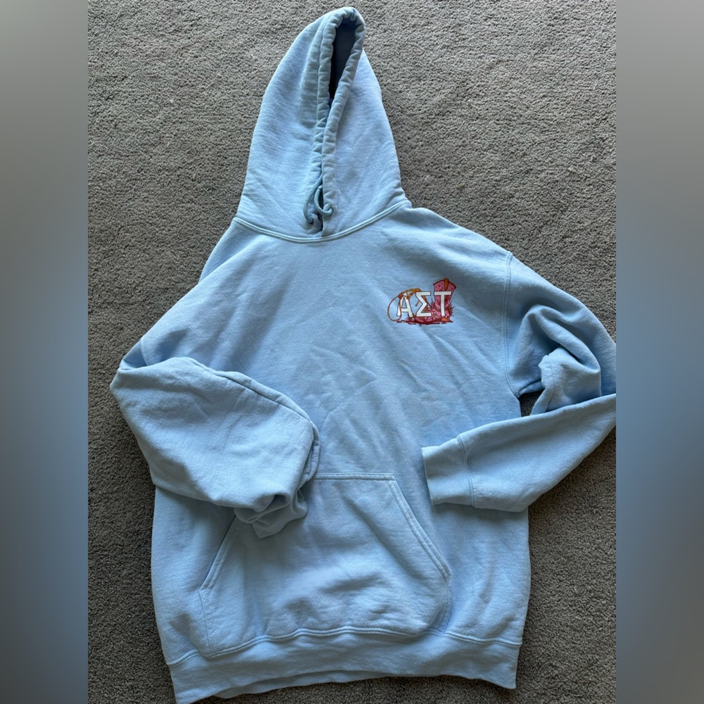 Light Blue Hoodie Alpha Sigma Tau